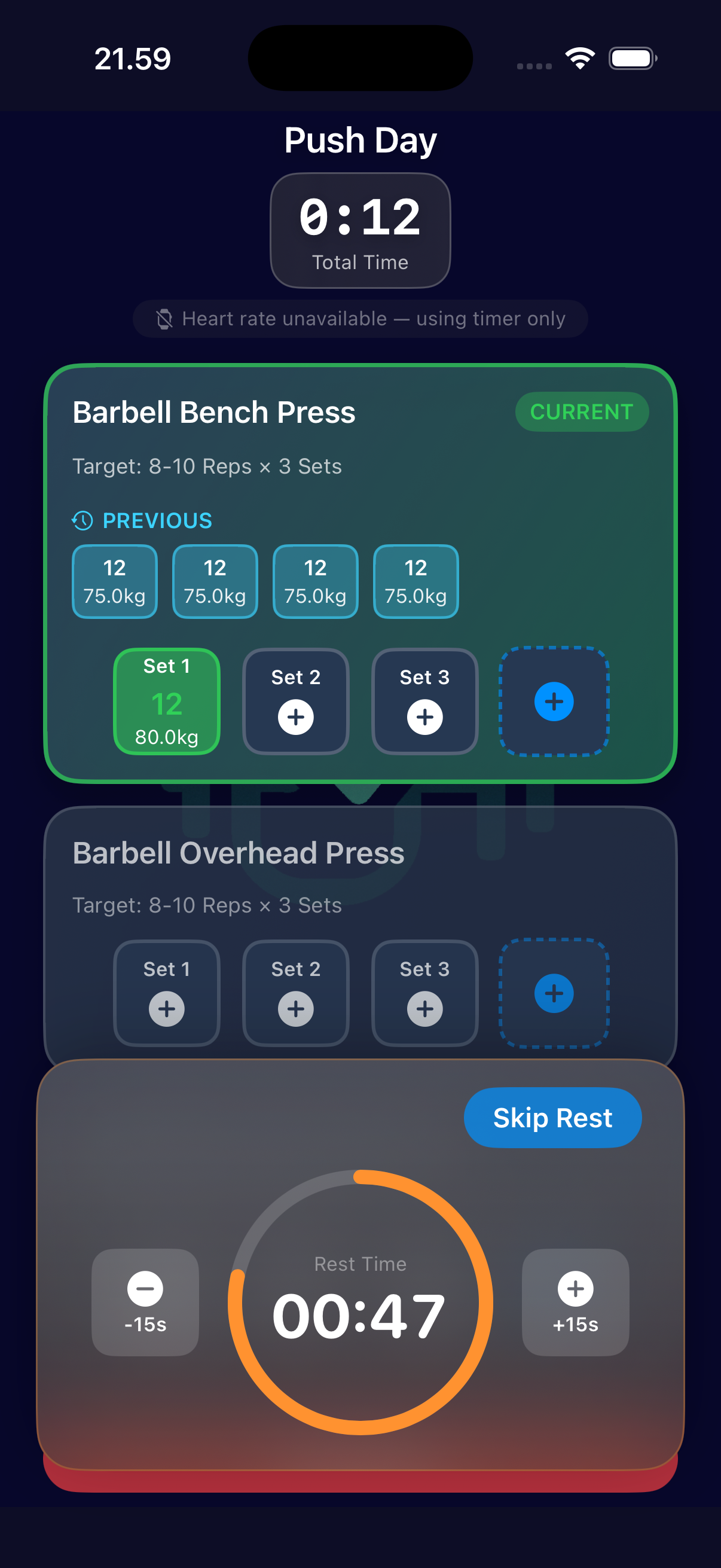GymLogger X screenshot