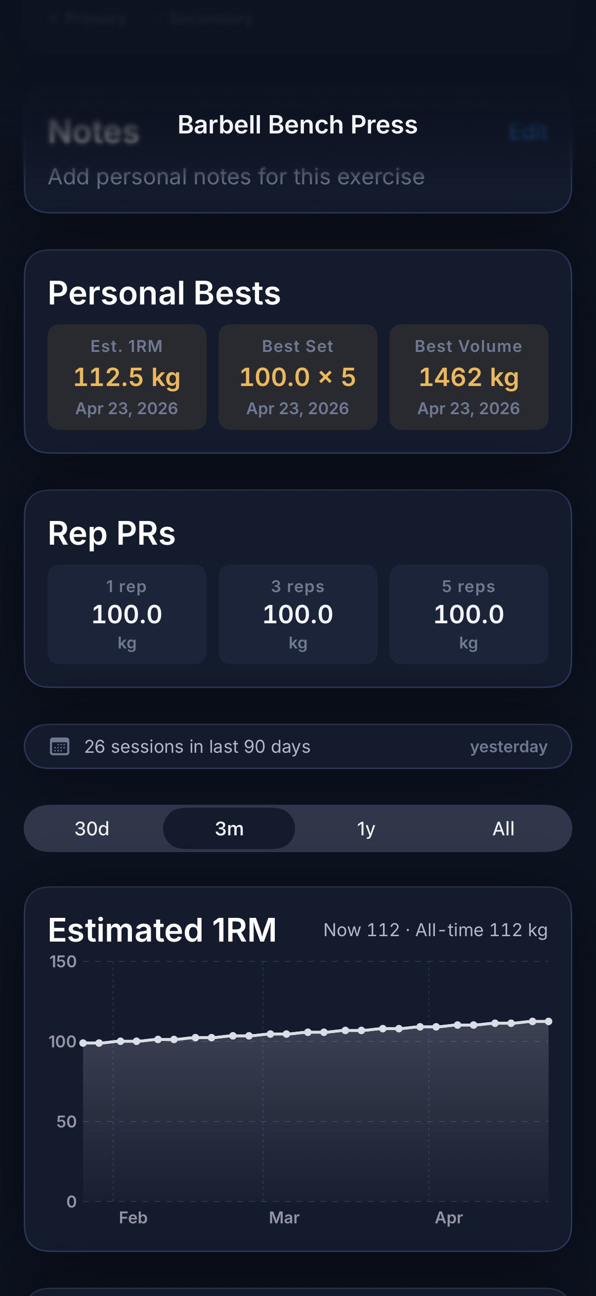 LiftLog screenshot 4