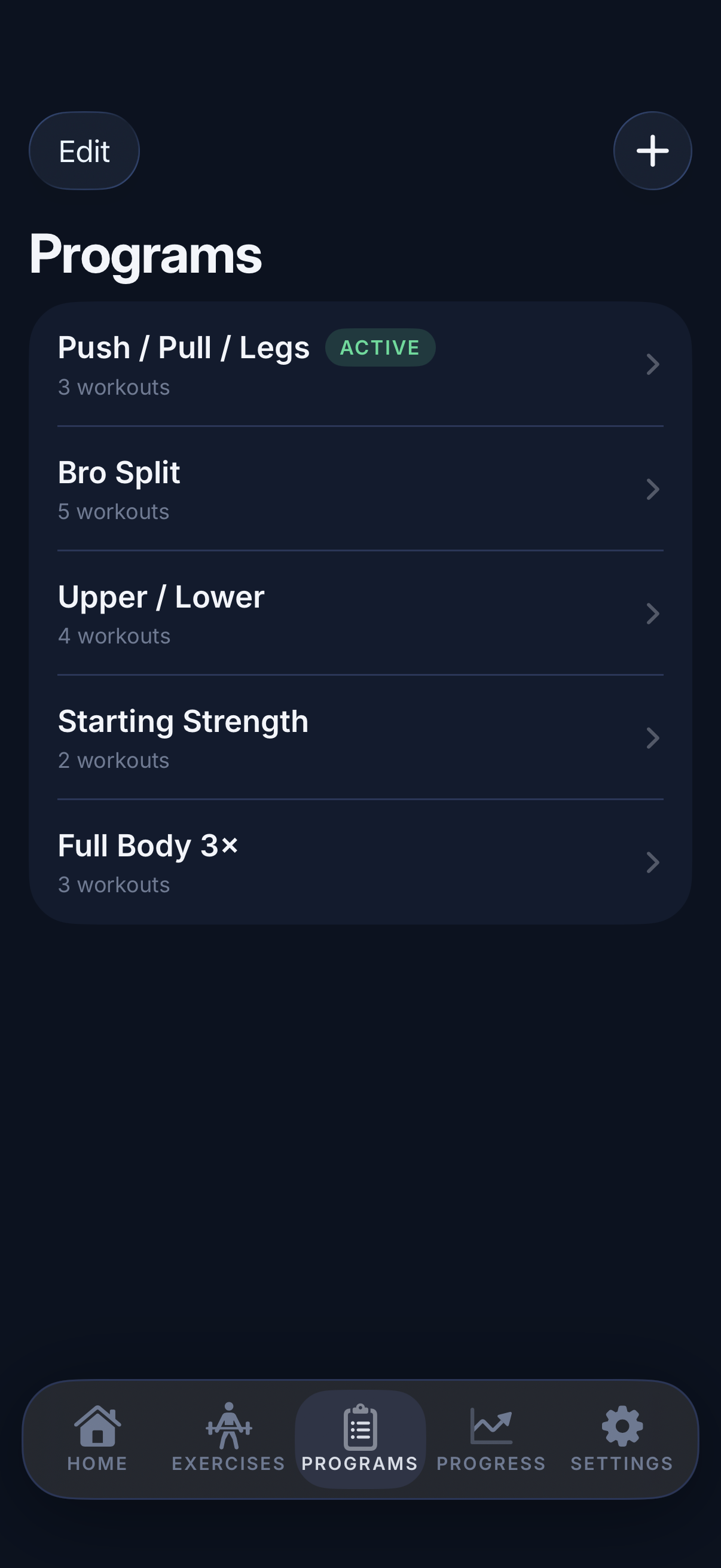 LiftLog screenshot 5