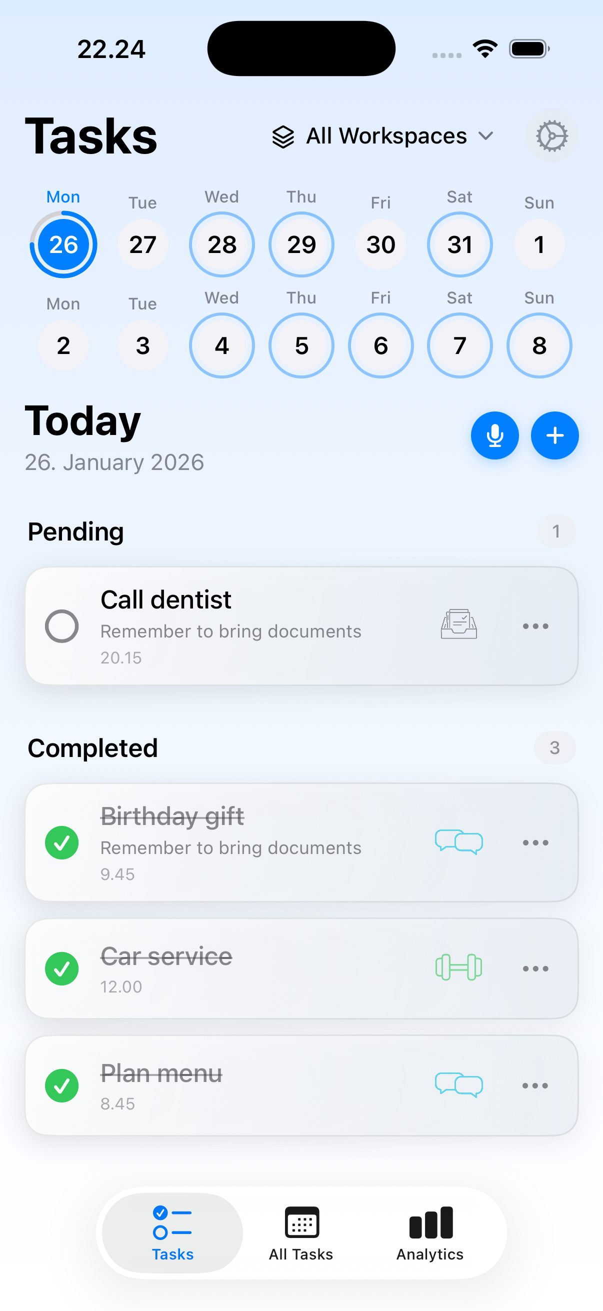 Taskful Day screenshot