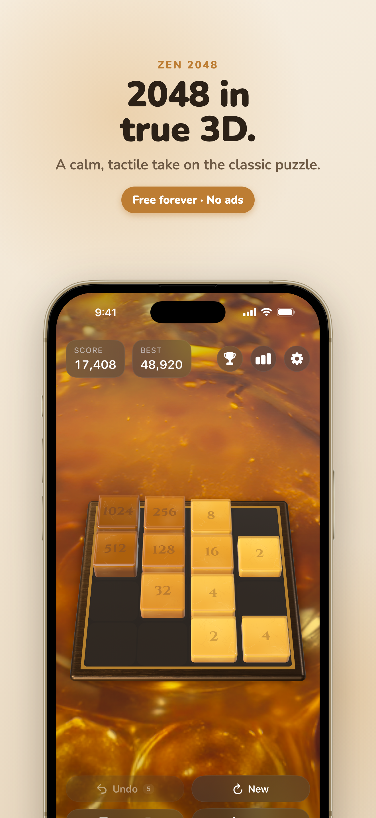 Zen 2048 screenshot 1